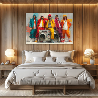 TABLEAU HIP-HOP COLORÉ