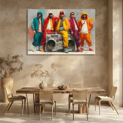 TABLEAU HIP-HOP COLORÉ