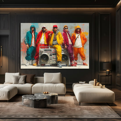 TABLEAU HIP-HOP COLORÉ