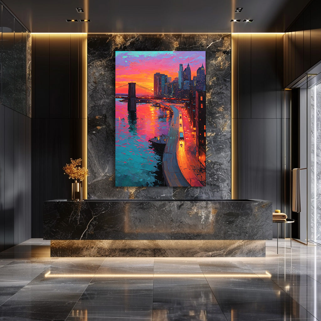 TABLEAU NEW YORK SUNSET