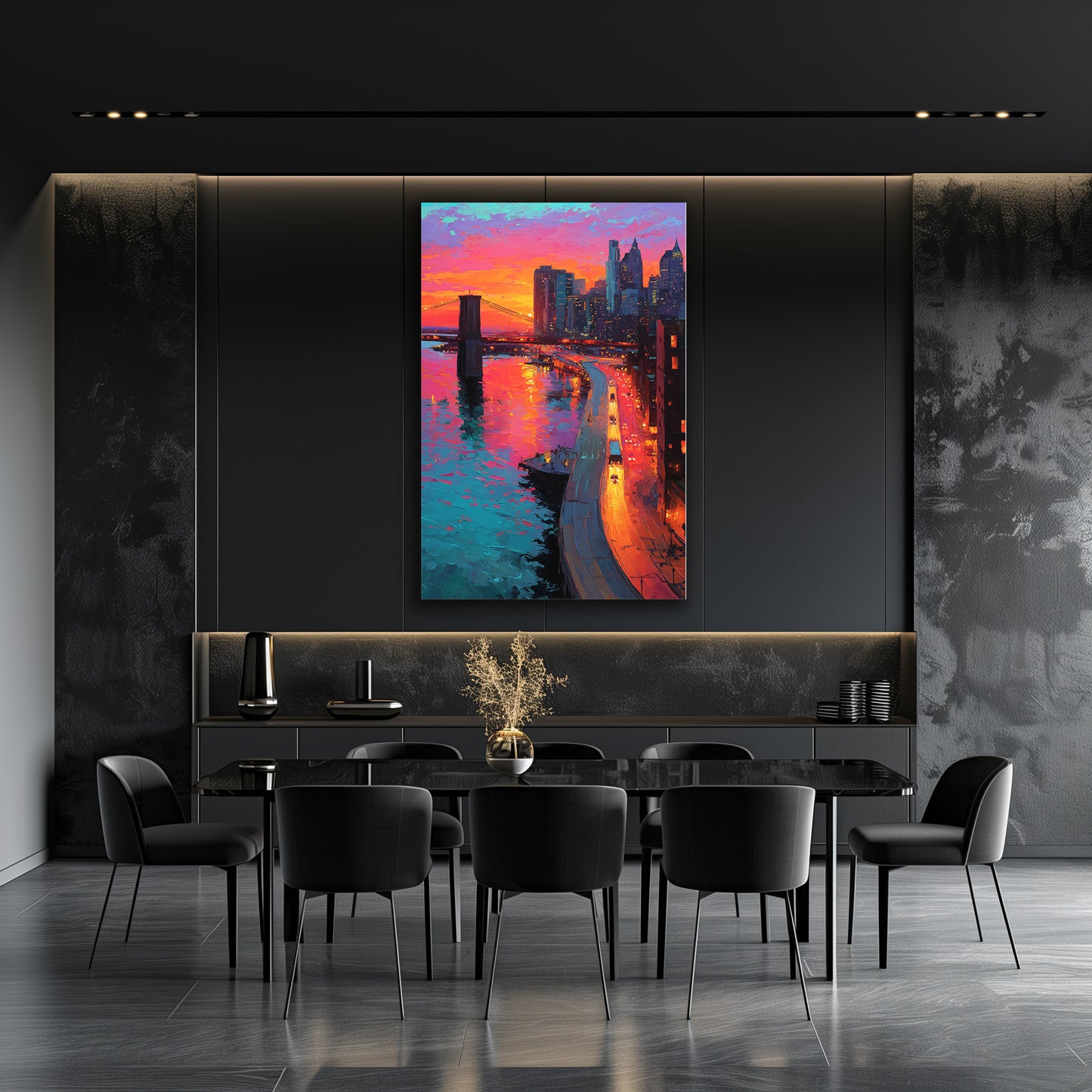 TABLEAU NEW YORK SUNSET