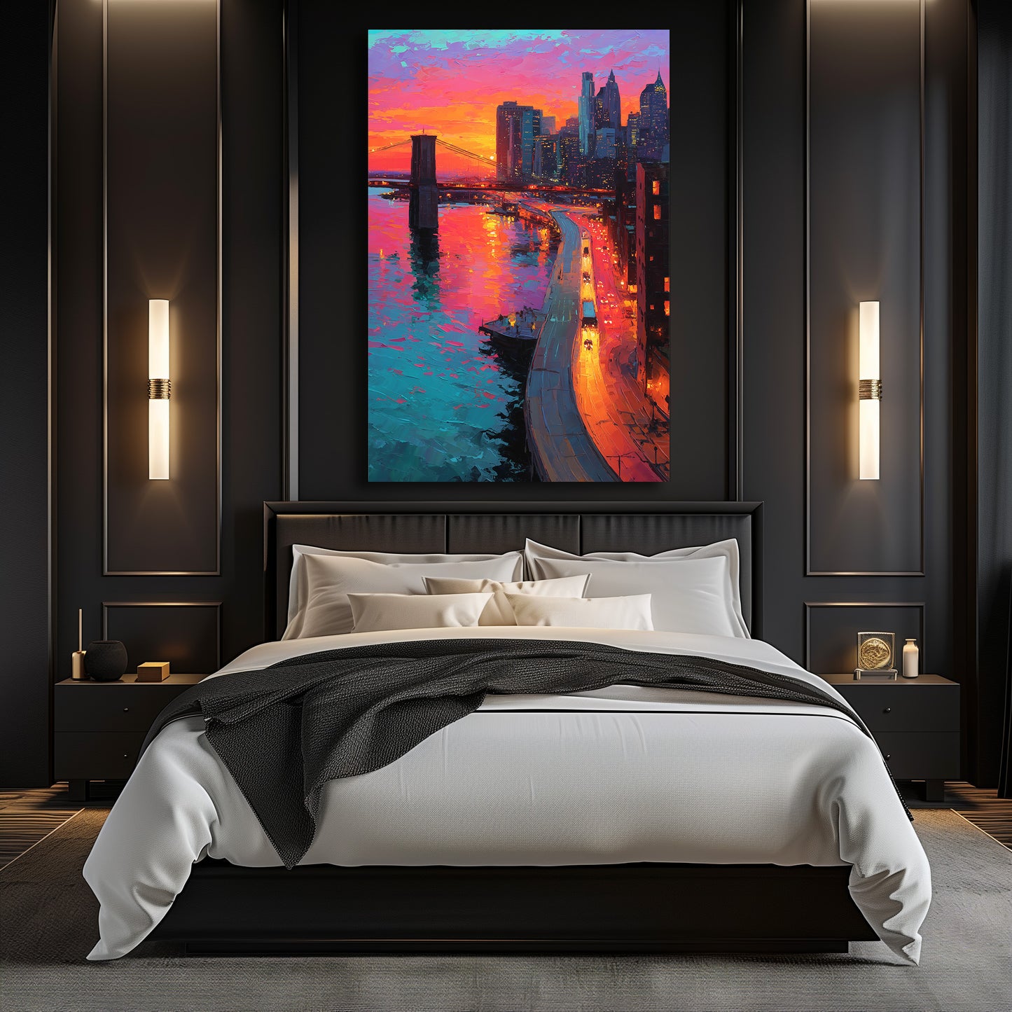 TABLEAU NEW YORK SUNSET