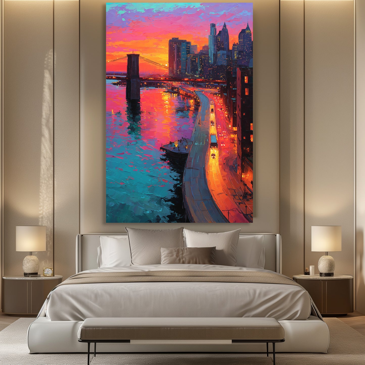 TABLEAU NEW YORK SUNSET