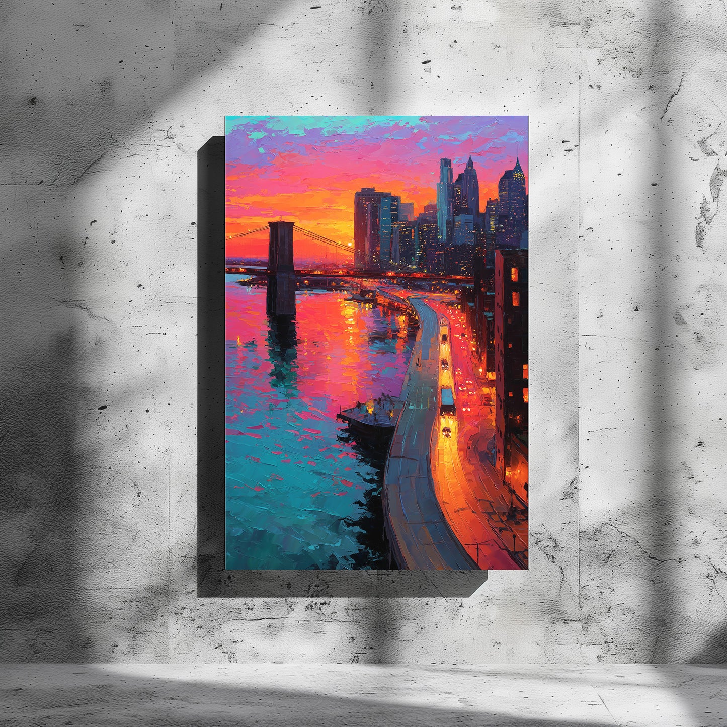 TABLEAU NEW YORK SUNSET