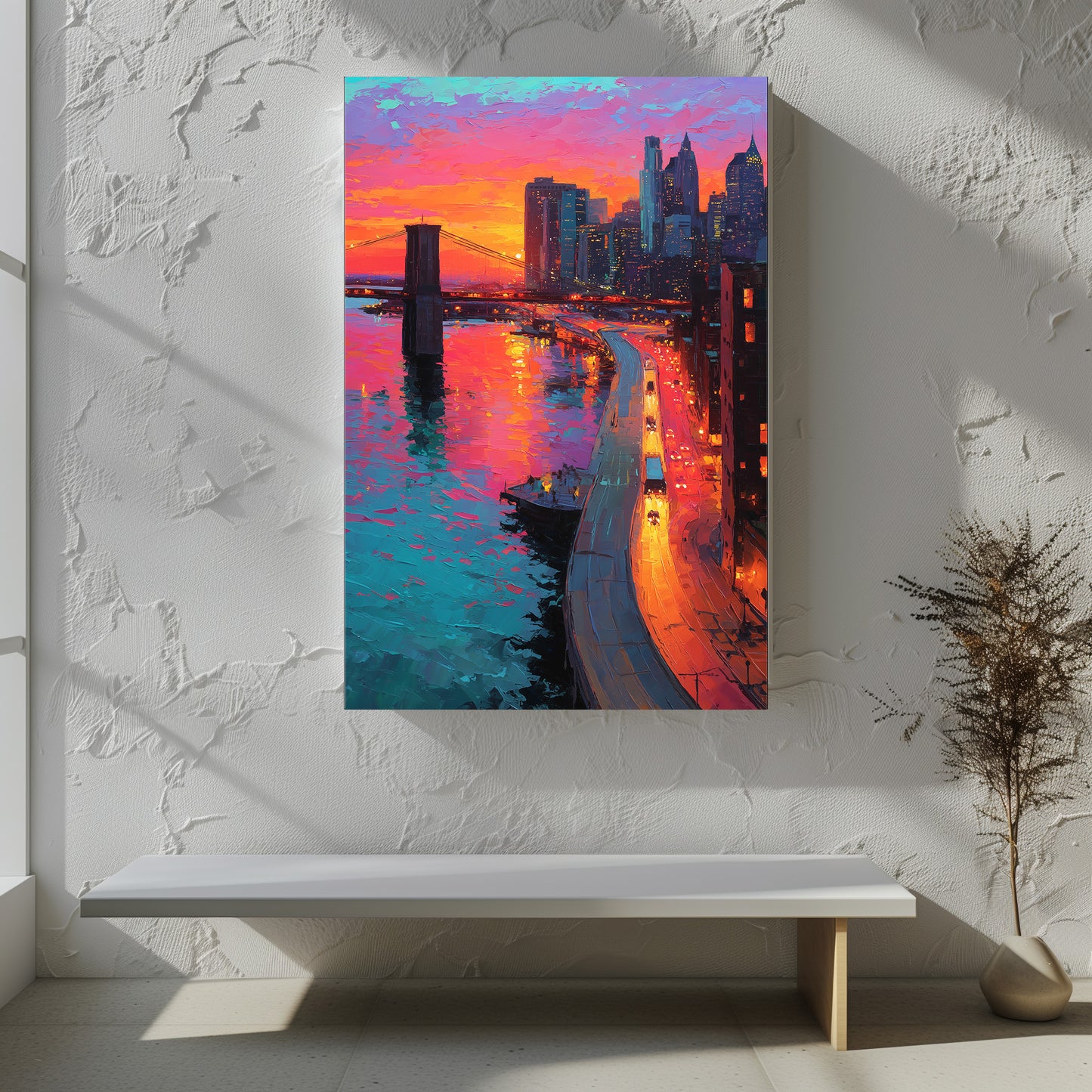 TABLEAU NEW YORK SUNSET