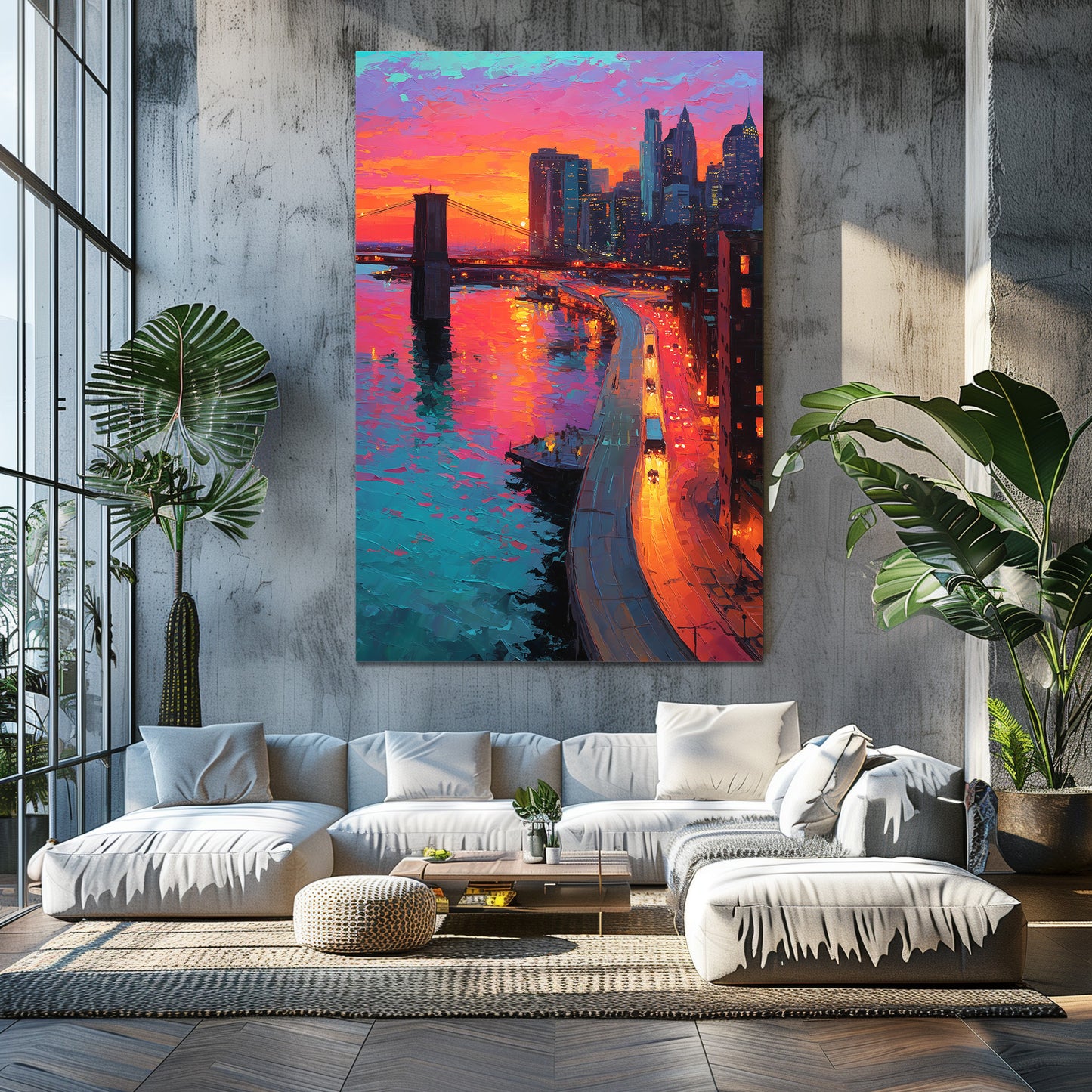 TABLEAU NEW YORK SUNSET