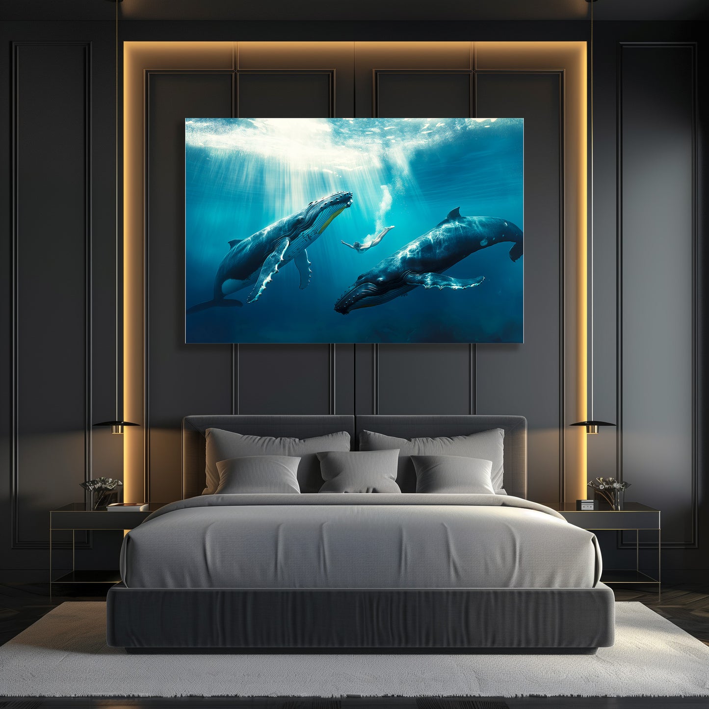 TABLEAU FEMME BALEINE