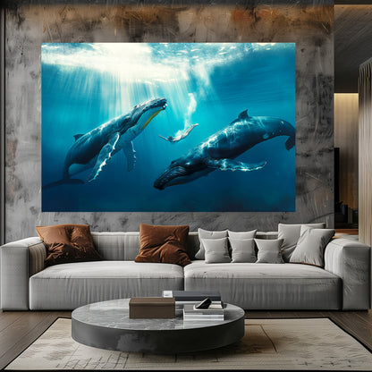 TABLEAU FEMME BALEINE