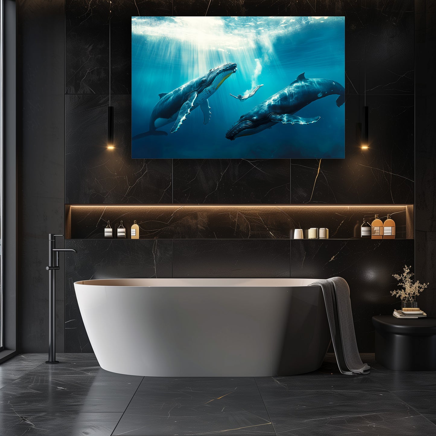 TABLEAU FEMME BALEINE