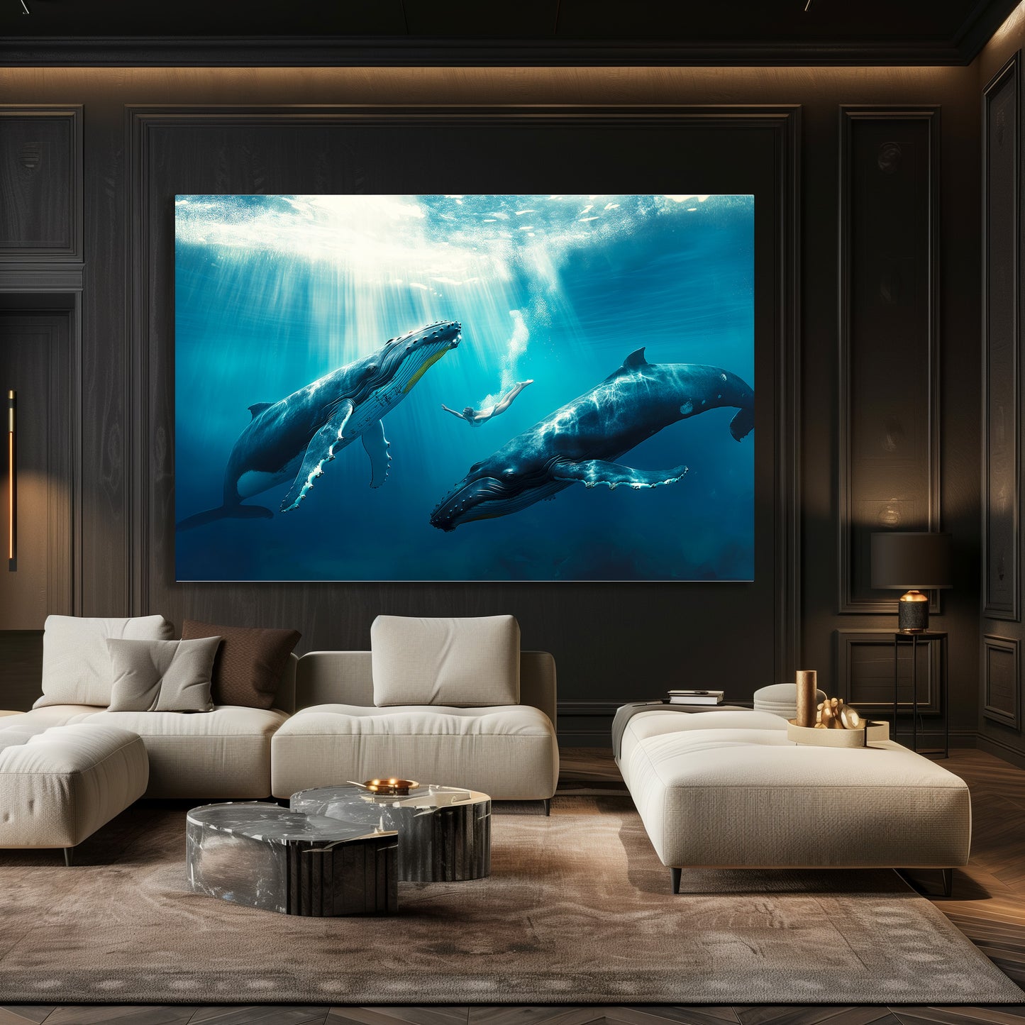 TABLEAU FEMME BALEINE