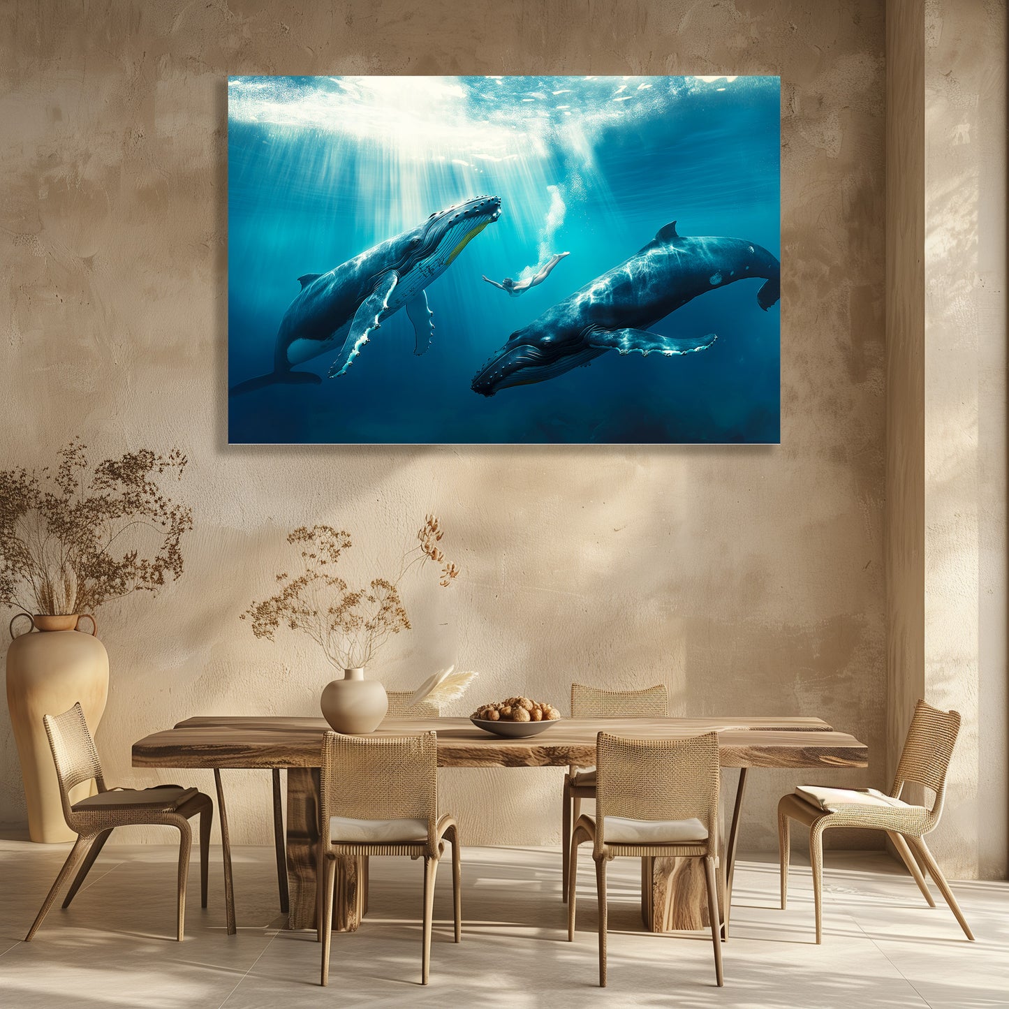 TABLEAU FEMME BALEINE