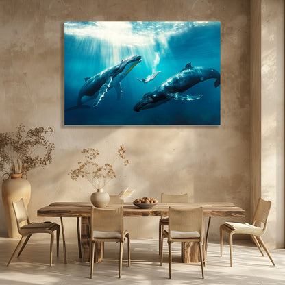 TABLEAU FEMME BALEINE