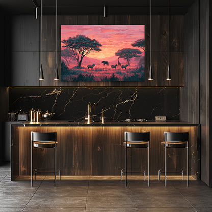 TABLEAU SAVANE SUNSET ROSE