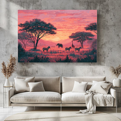 TABLEAU SAVANE SUNSET ROSE