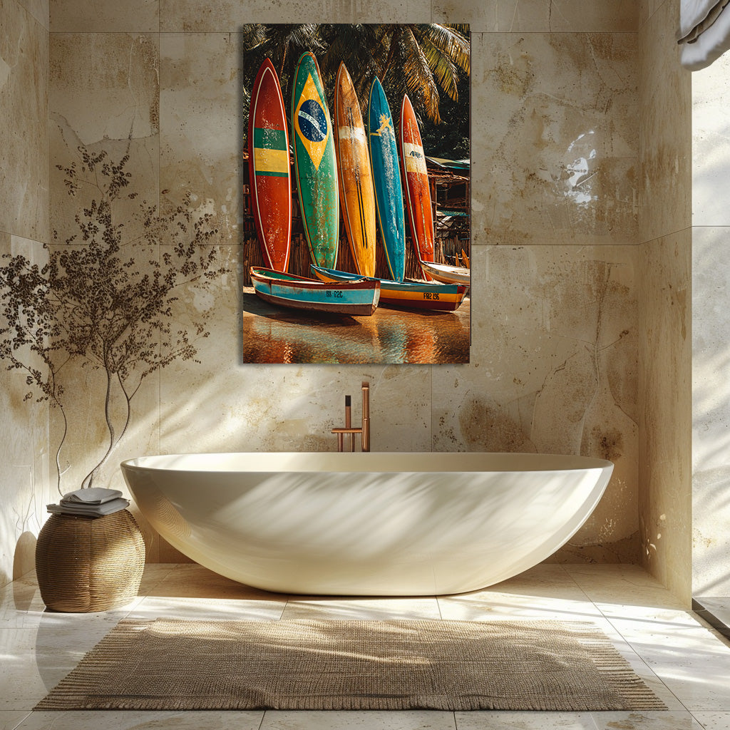 TABLEAU PLANCHE SURF BRÉSIL