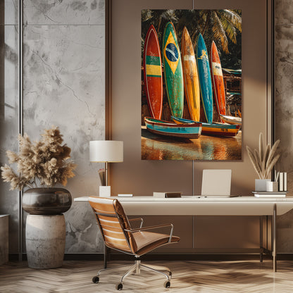 TABLEAU PLANCHE SURF BRÉSIL