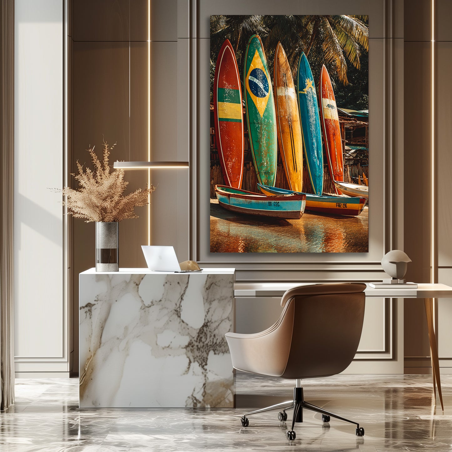 TABLEAU PLANCHE SURF BRÉSIL