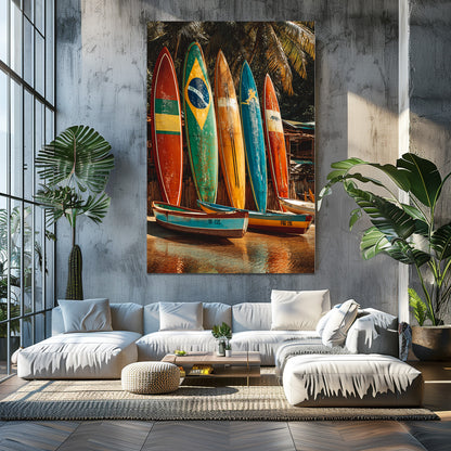 TABLEAU PLANCHE SURF BRÉSIL