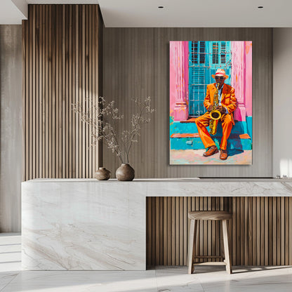 TABLEAU TROMPETTISTE CUBAIN