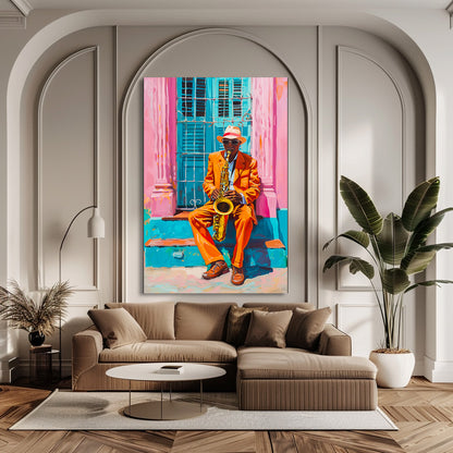 TABLEAU TROMPETTISTE CUBAIN