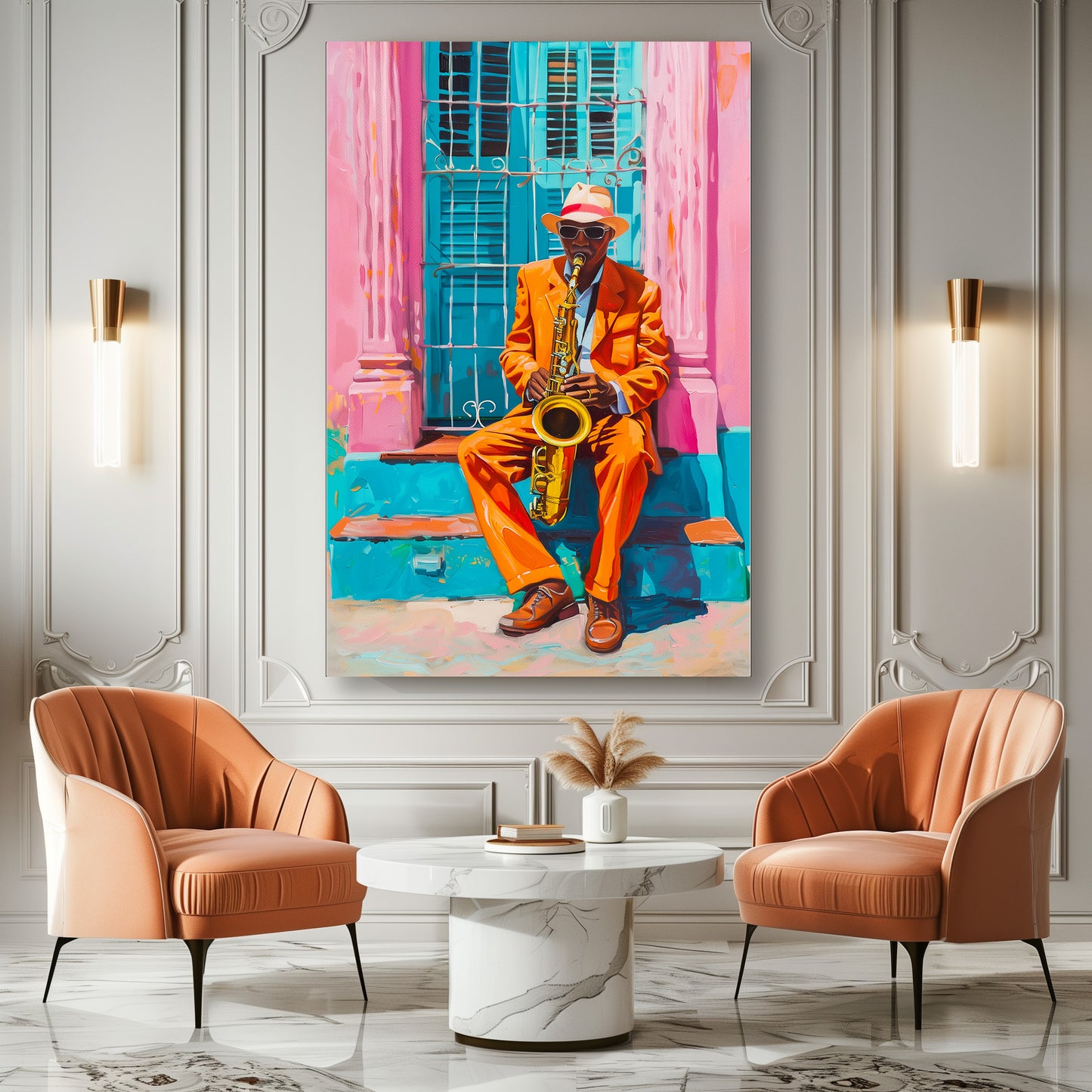 TABLEAU TROMPETTISTE CUBAIN