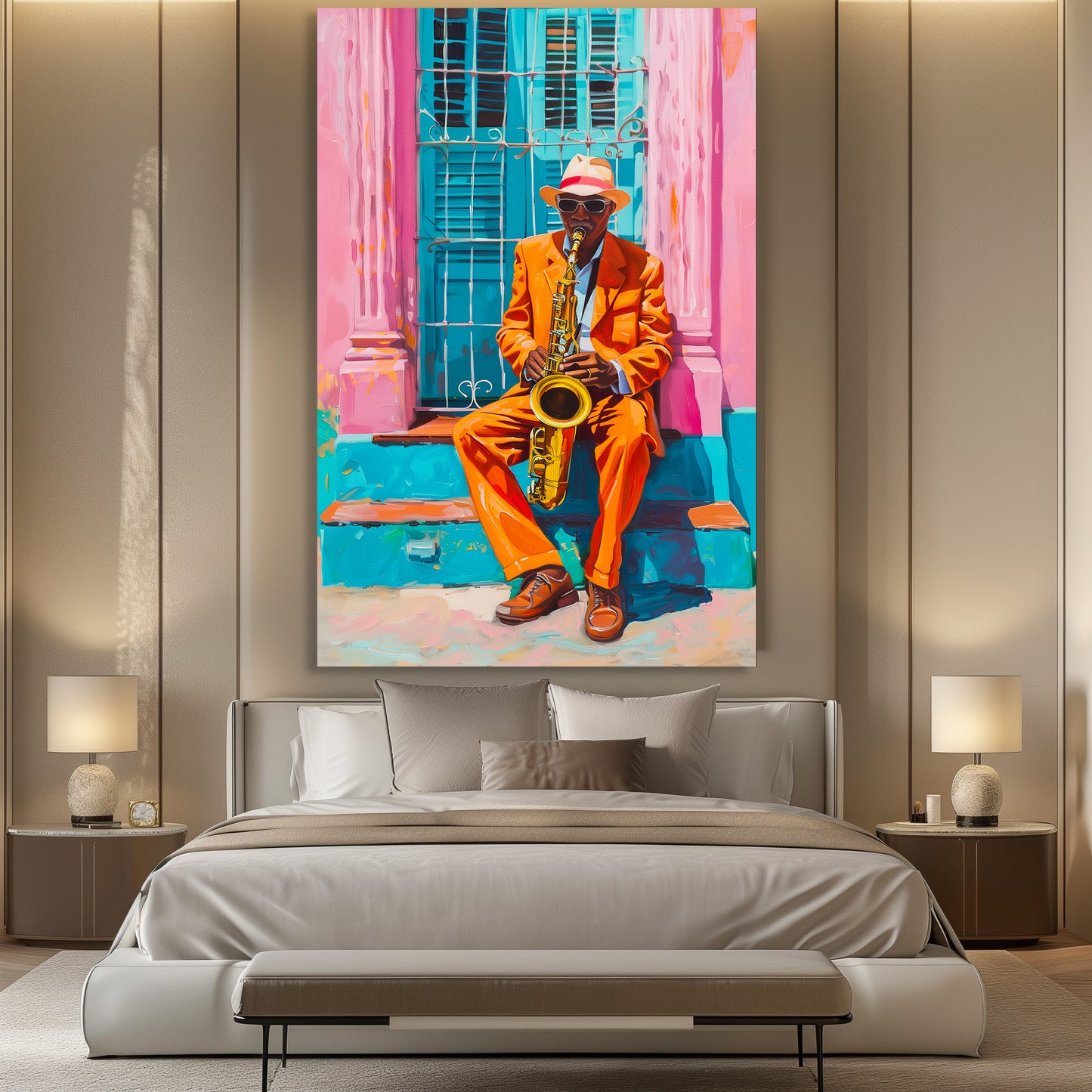 TABLEAU TROMPETTISTE CUBAIN