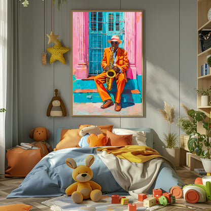 TABLEAU TROMPETTISTE CUBAIN