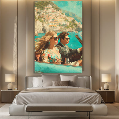 AMALFI COAST COUPLE PAINTING