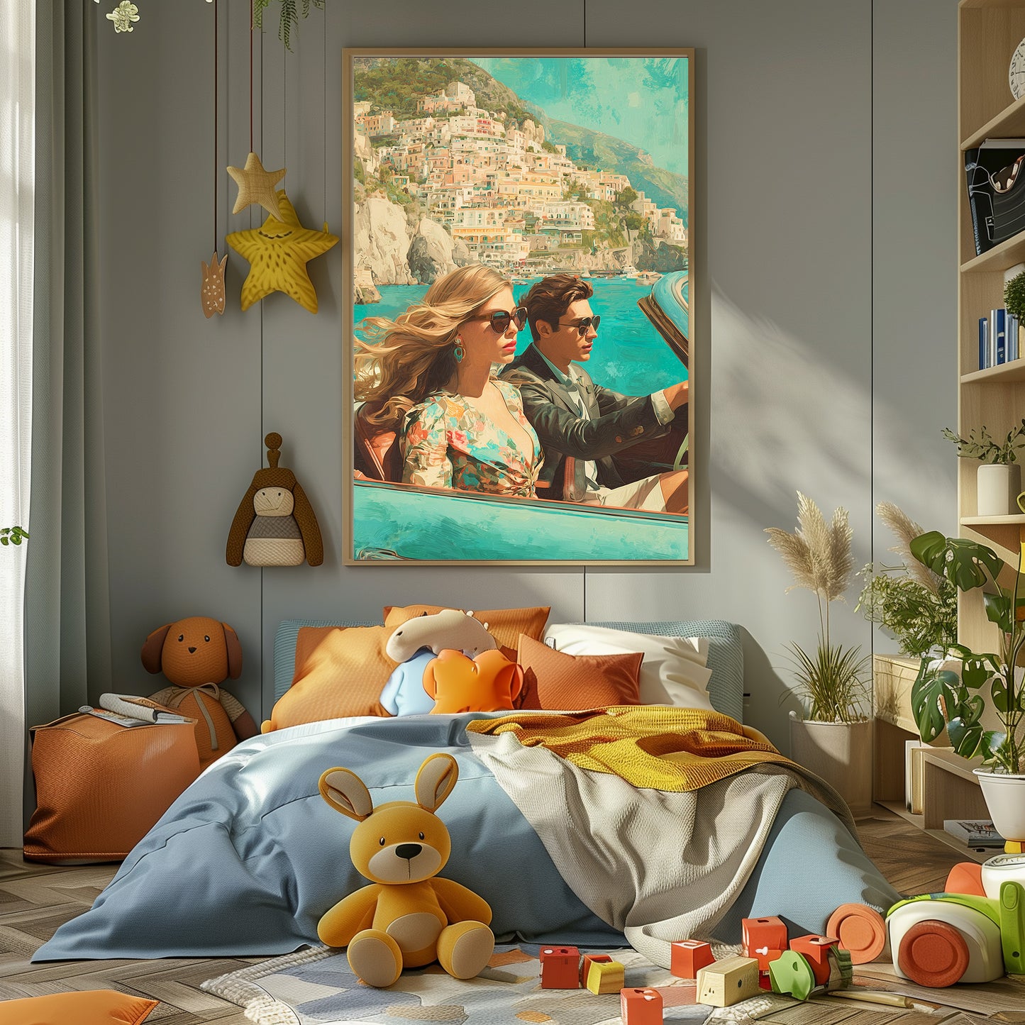 AMALFI COAST COUPLE PAINTING