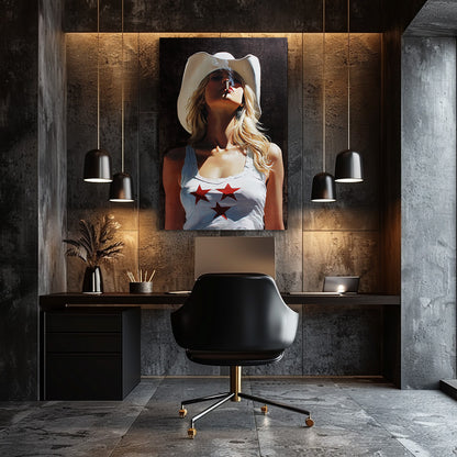 COWGIRL USA PAINTING