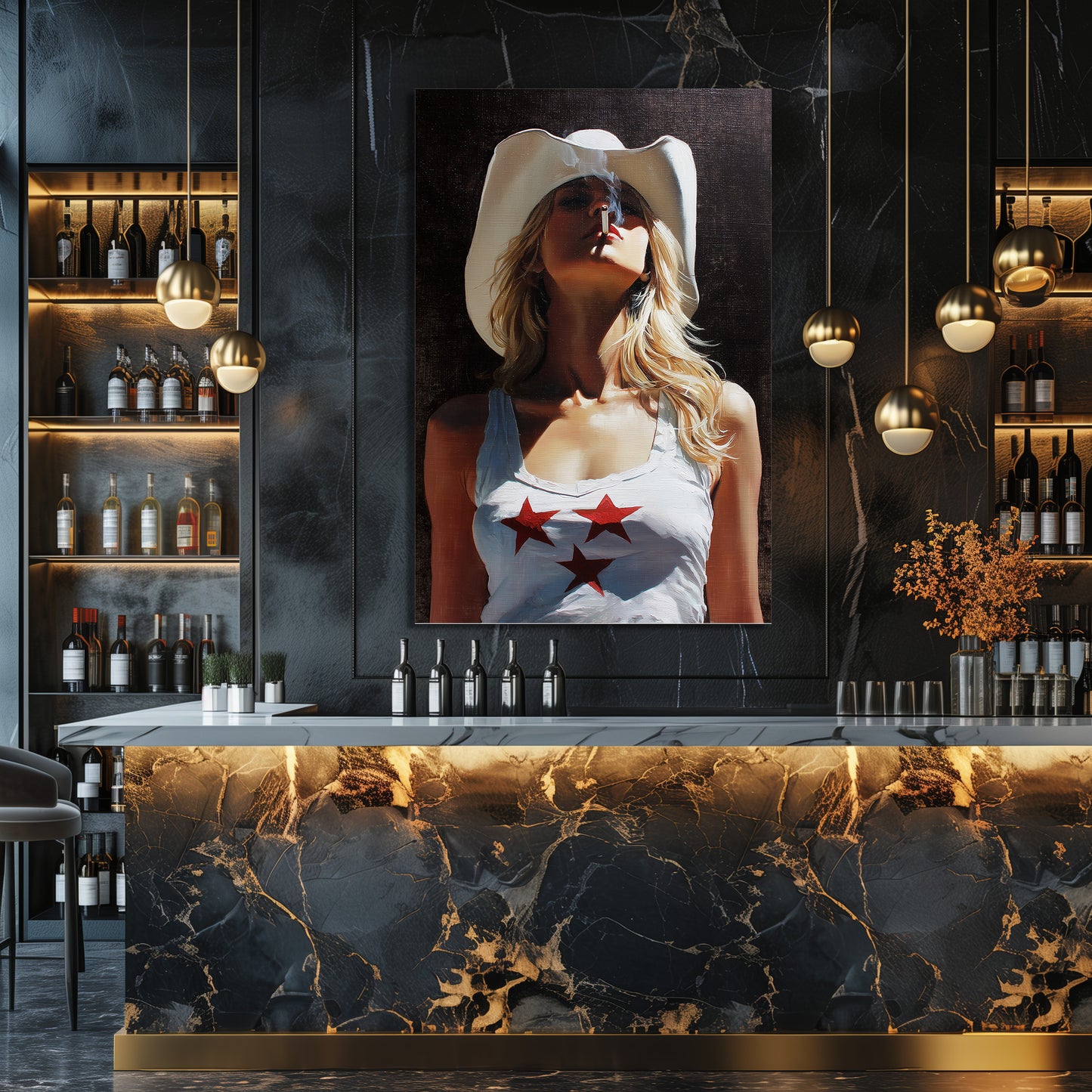 COWGIRL USA PAINTING