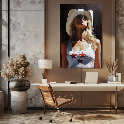 COWGIRL USA PAINTING