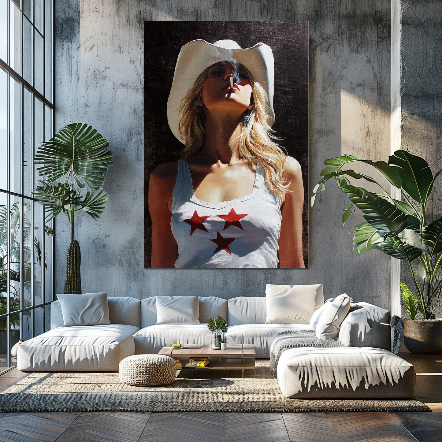 COWGIRL USA PAINTING