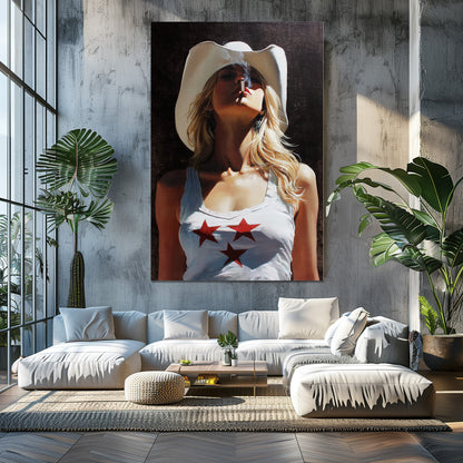 COWGIRL USA PAINTING