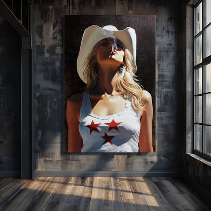 COWGIRL USA PAINTING