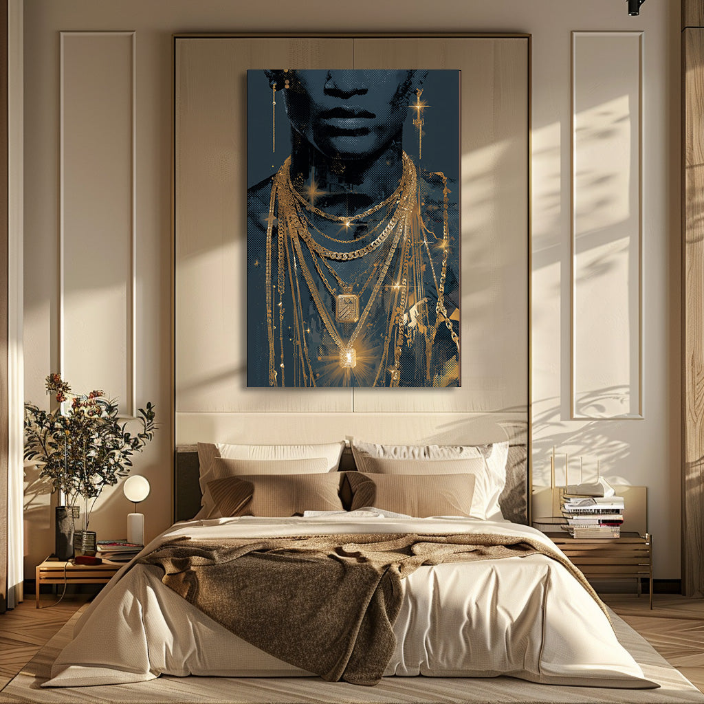 TABLEAU BIJOUX DORÉS