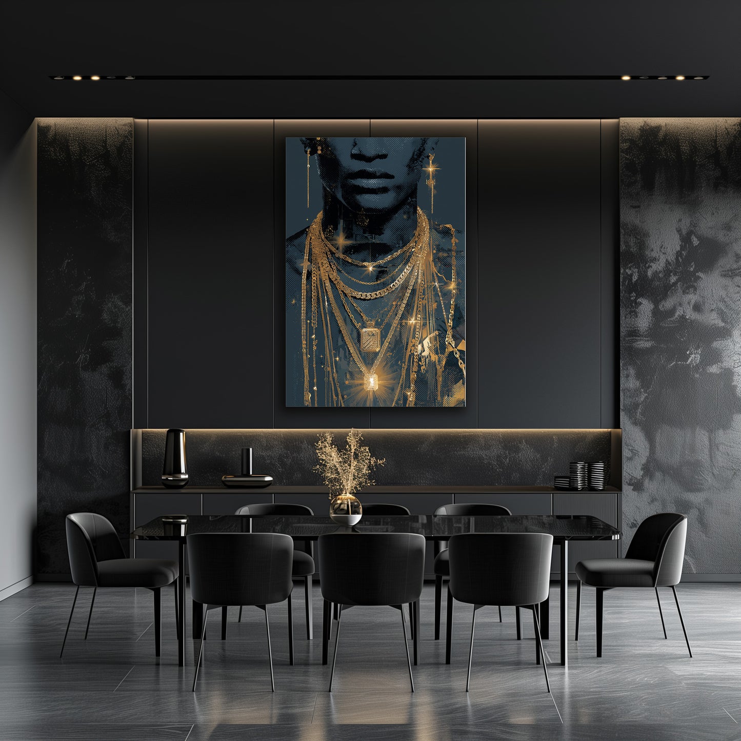 TABLEAU BIJOUX DORÉS