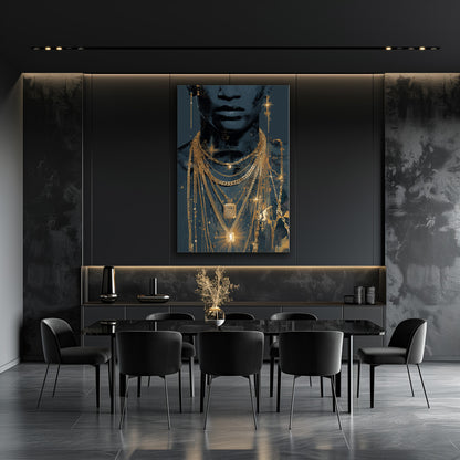 TABLEAU BIJOUX DORÉS