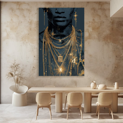 TABLEAU BIJOUX DORÉS