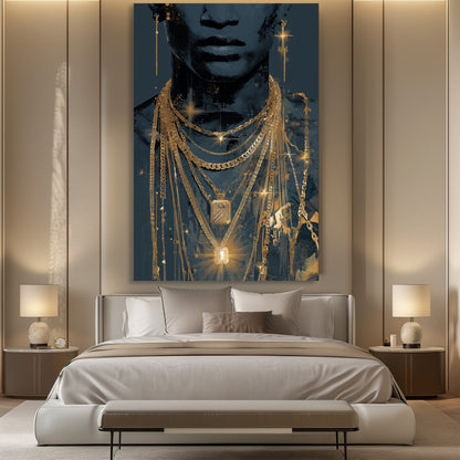 TABLEAU BIJOUX DORÉS