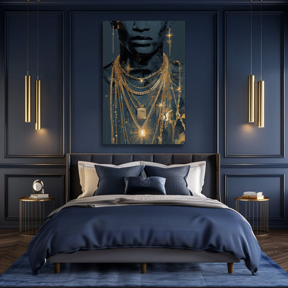 TABLEAU BIJOUX DORÉS