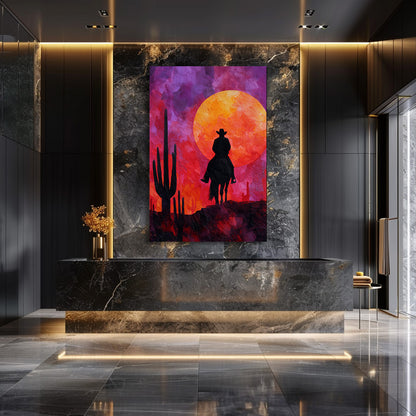 TABLEAU COWBOY DÉSERT ROUGE