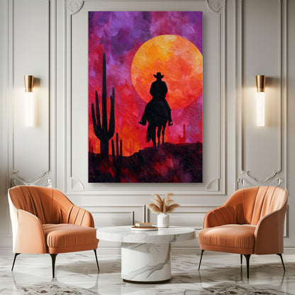 TABLEAU COWBOY DÉSERT ROUGE