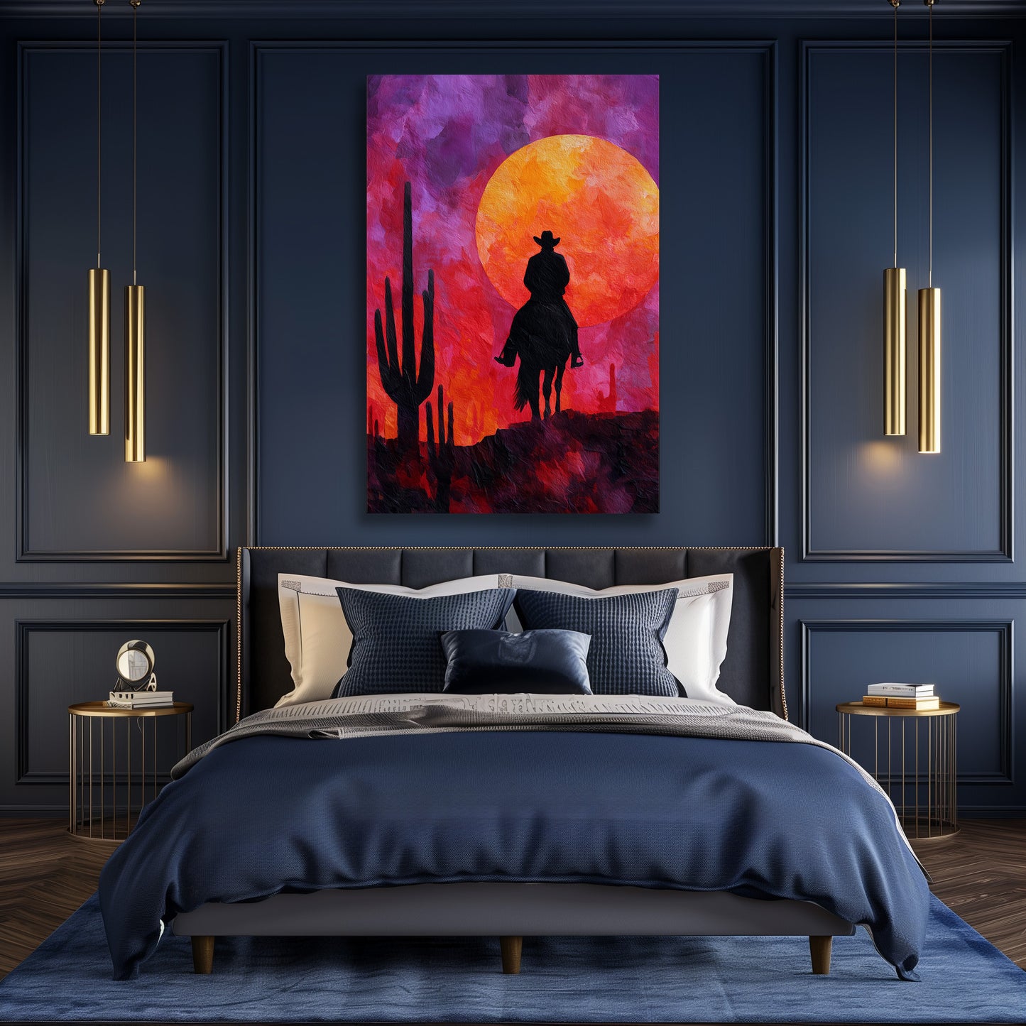 TABLEAU COWBOY DÉSERT ROUGE