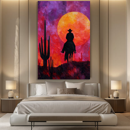 TABLEAU COWBOY DÉSERT ROUGE