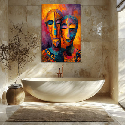 TABLEAU MASQUES AFRICAINS