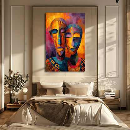 TABLEAU MASQUES AFRICAINS