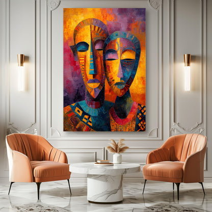 TABLEAU MASQUES AFRICAINS