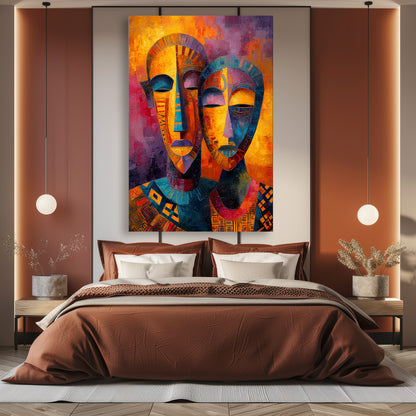 TABLEAU MASQUES AFRICAINS