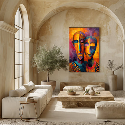 TABLEAU MASQUES AFRICAINS